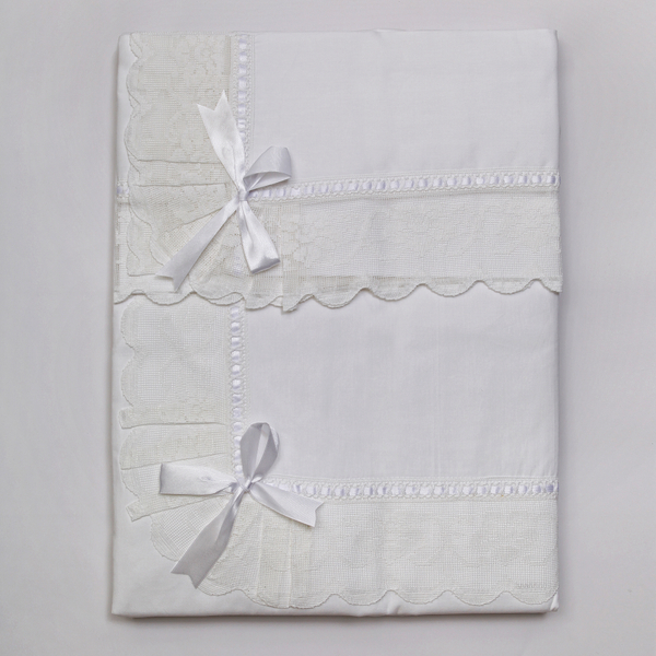 Постельное белье 2 спальное евро Old Florence Buratto белое