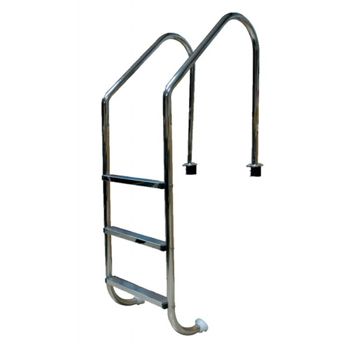 Лестница 4 ступ. с накладкой люкс, нерж. AISI-316 (широкий борт) POOL KING /L204-316/