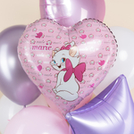Сердце 18" Кошечка Мари, Розовый Fl