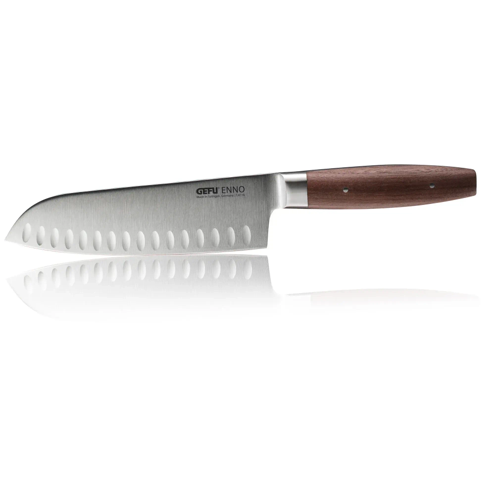 GEFU Enno 18 см нож Santoku с желобками