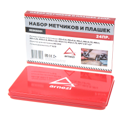Набор метчиков и плашек 24пр. ARNEZI R5305001
