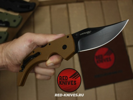 Нож Cold Steel Espada M (Medium) - корич. рукоять, черный клинок RK/Н79