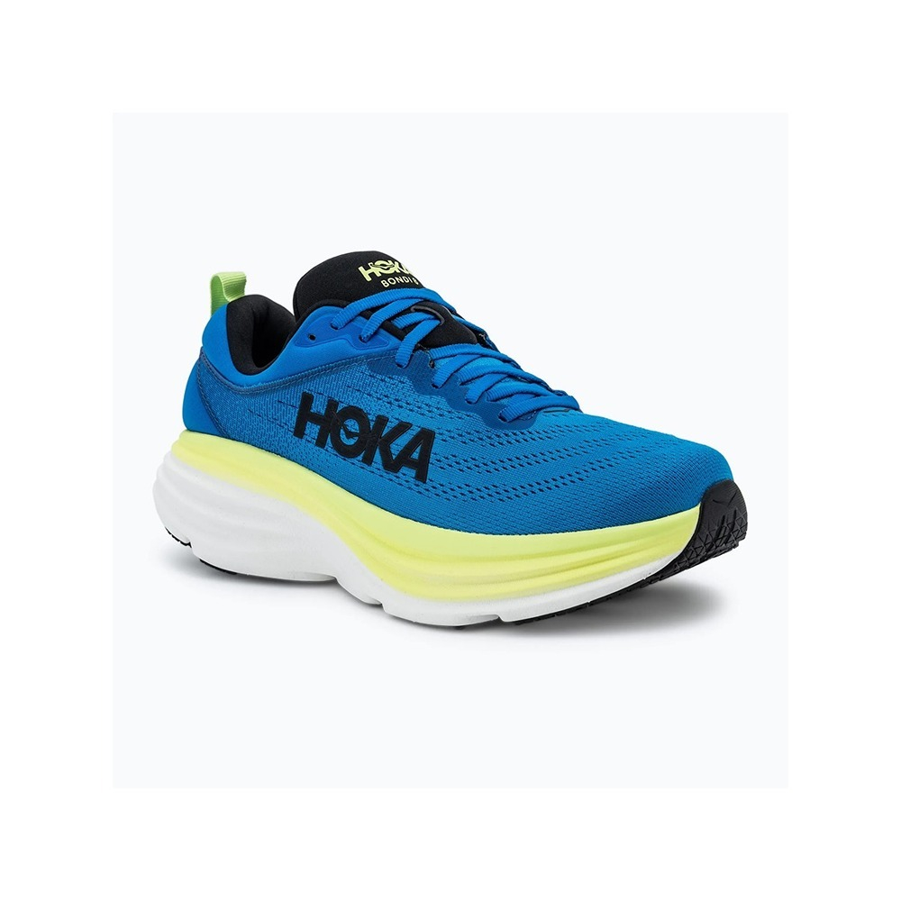 Кроссовки мужские HOKA M BONDI 8 WIDE Electric Cobalt / Lettuce