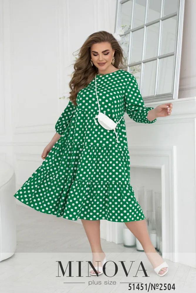 Платье 2504-зеленый Minova