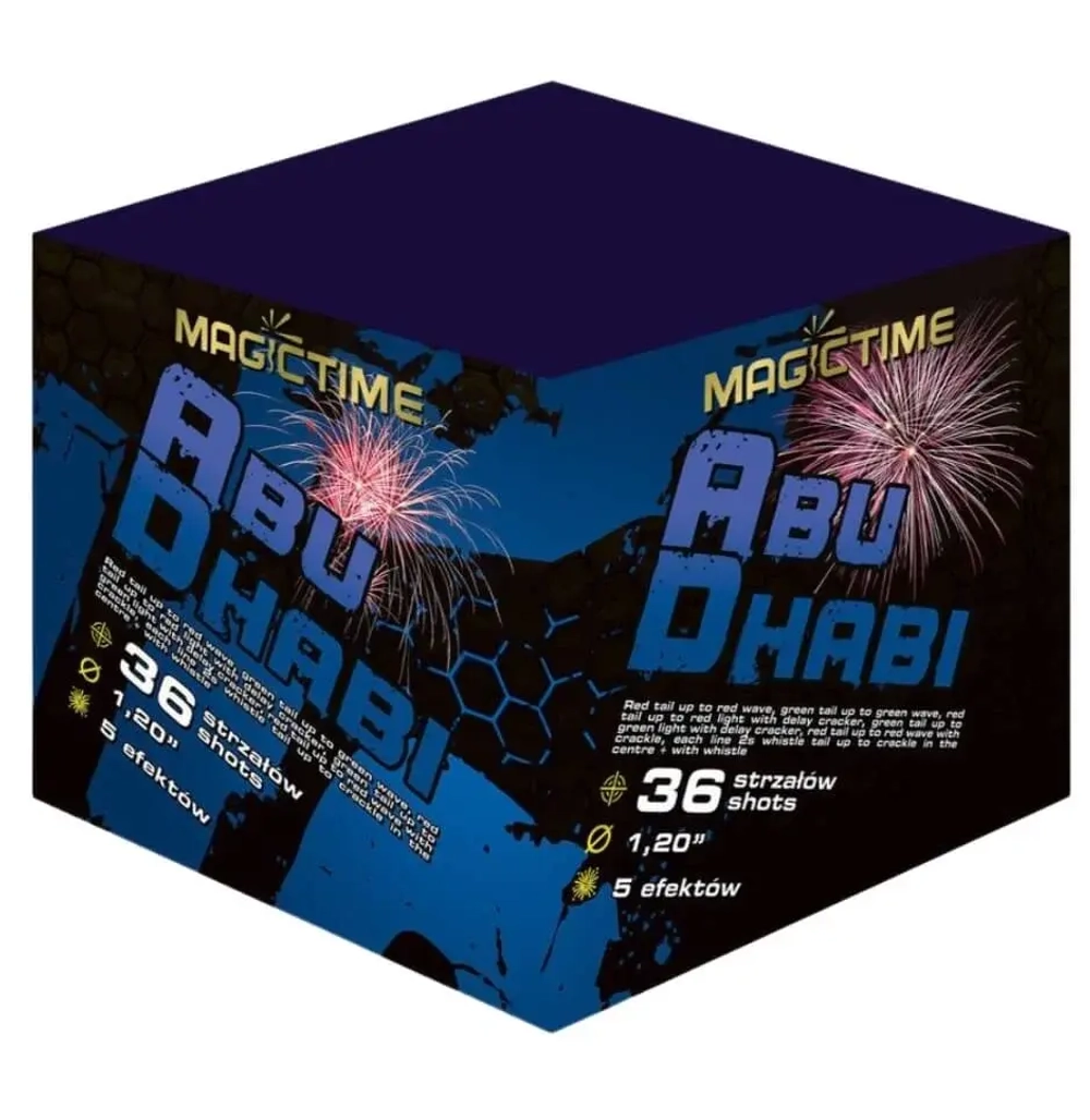 Батарея салютов Abu Dhabi (P7543) от Magictime, 36 залпов, 30 мм