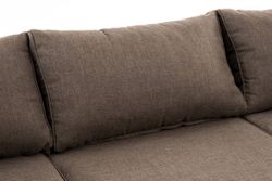 "Лунго" трансформирующаяся лаунж-зона из искусственного ротанга (гиацинт), цвет коричневый