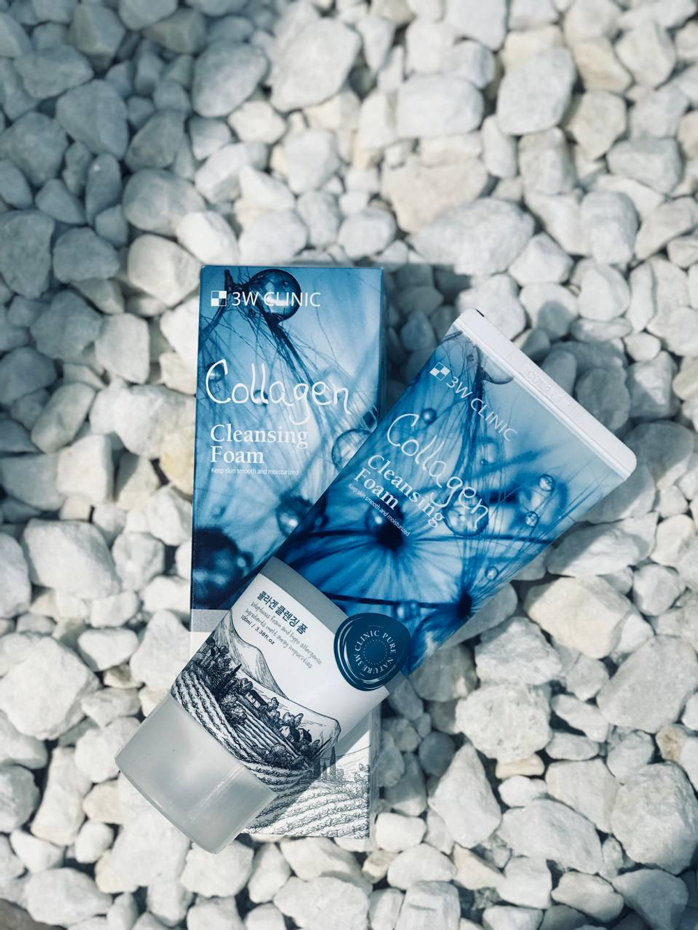 3W Clinic пенка для умывания Collagen Cleansing Foam, 100 мл