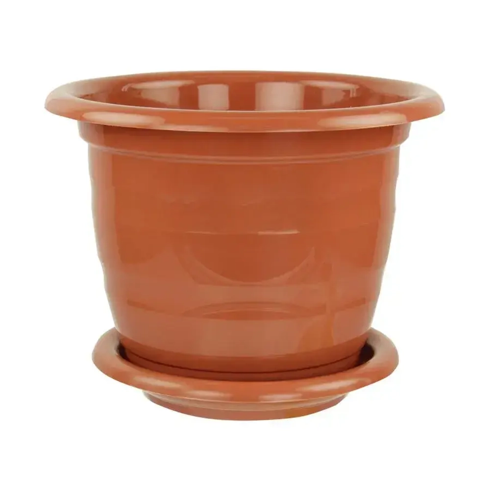 Горшок цв. Виола 10л. с под. (корич.) (комплект 10 шт)