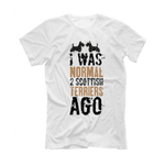 Футболка "Я был нормальным 2 скотча назад"