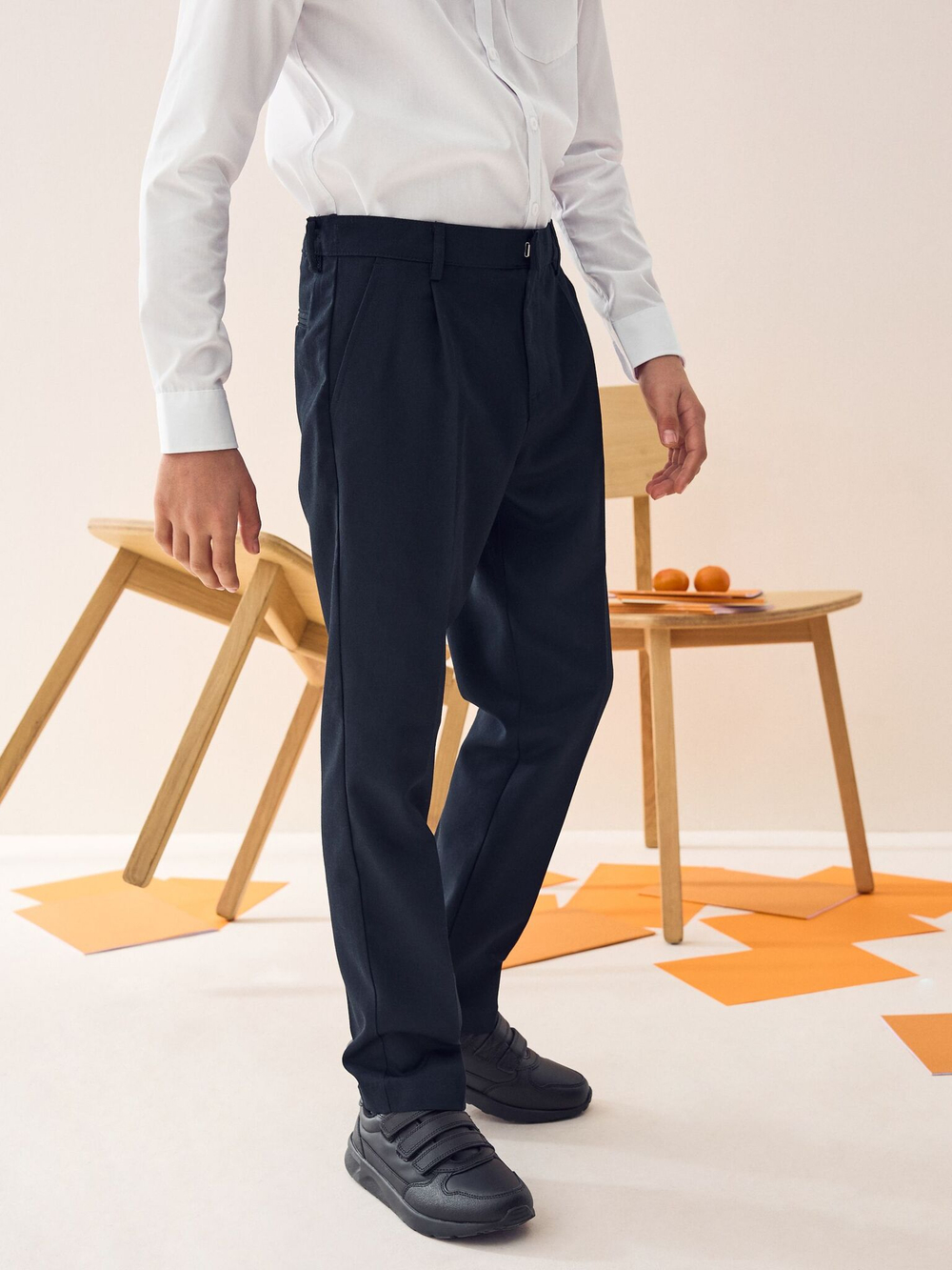 Брюки школьные для мальчика Next 455-936, Темно-синий