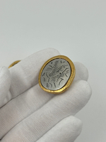 Накладка на пуговицу биколор