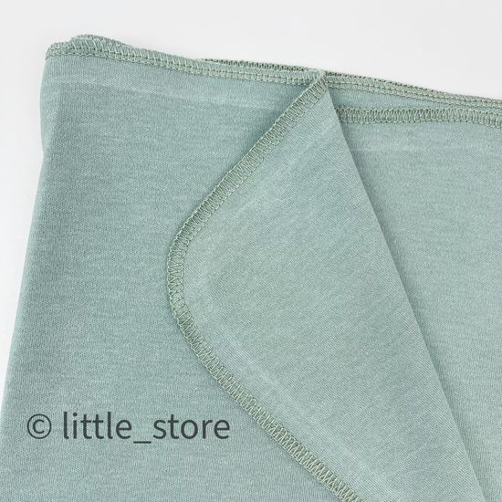 Пеленка хлопковая "Осенняя пора" серо-зеленая