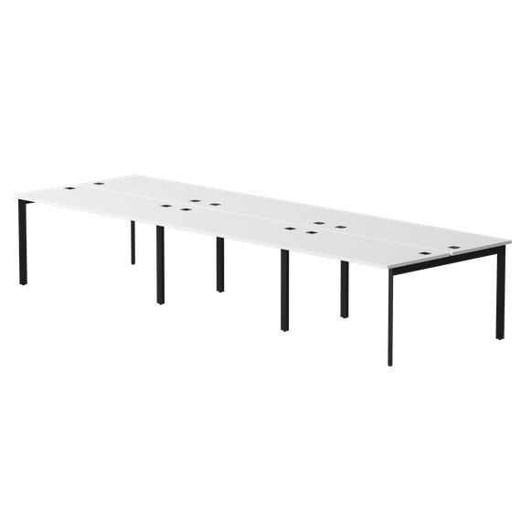 Бенч-система на 6 мест Everprof EVO на металлокаркасе 3540х670(1370)x755 опоры 45гр