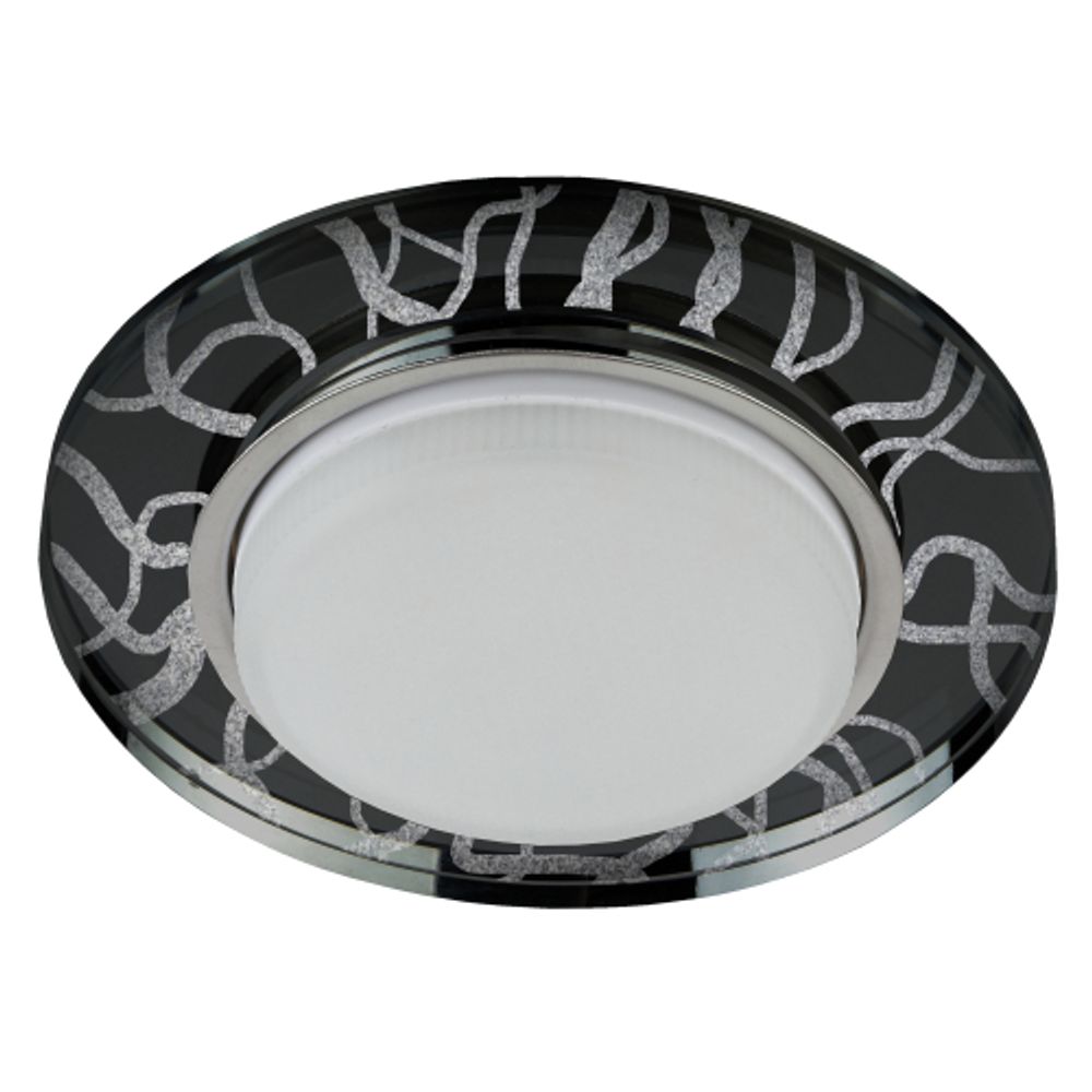 Светильник встраиваемый ЭРА DK80 WH/BK под лампу GX53 белый/черный