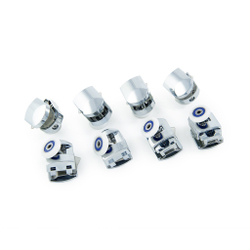 Ролики Ø 23 мм одинарные нажимные хромированные для душевой кабины DC 1008P (8 штук)