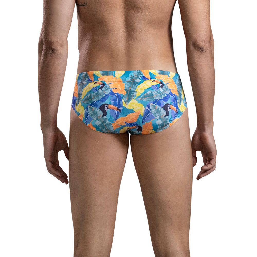 Мужские плавки желтые  с принтом Clever AVES SWIMSUIT BRIEF 166403