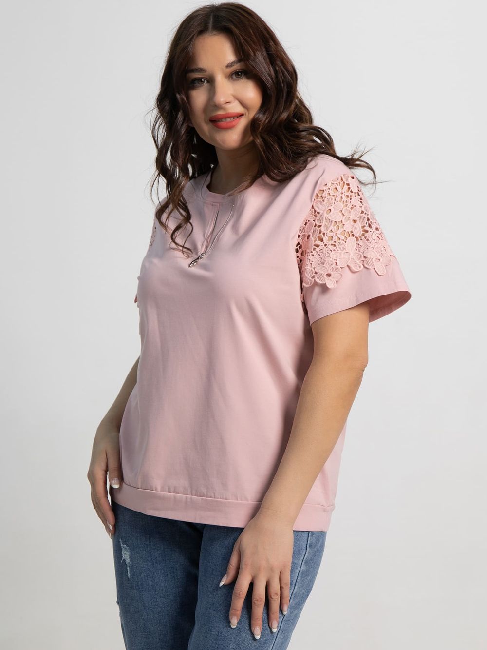 Блуза Флоя (пыльная роза) Б15540-4М LT Collection