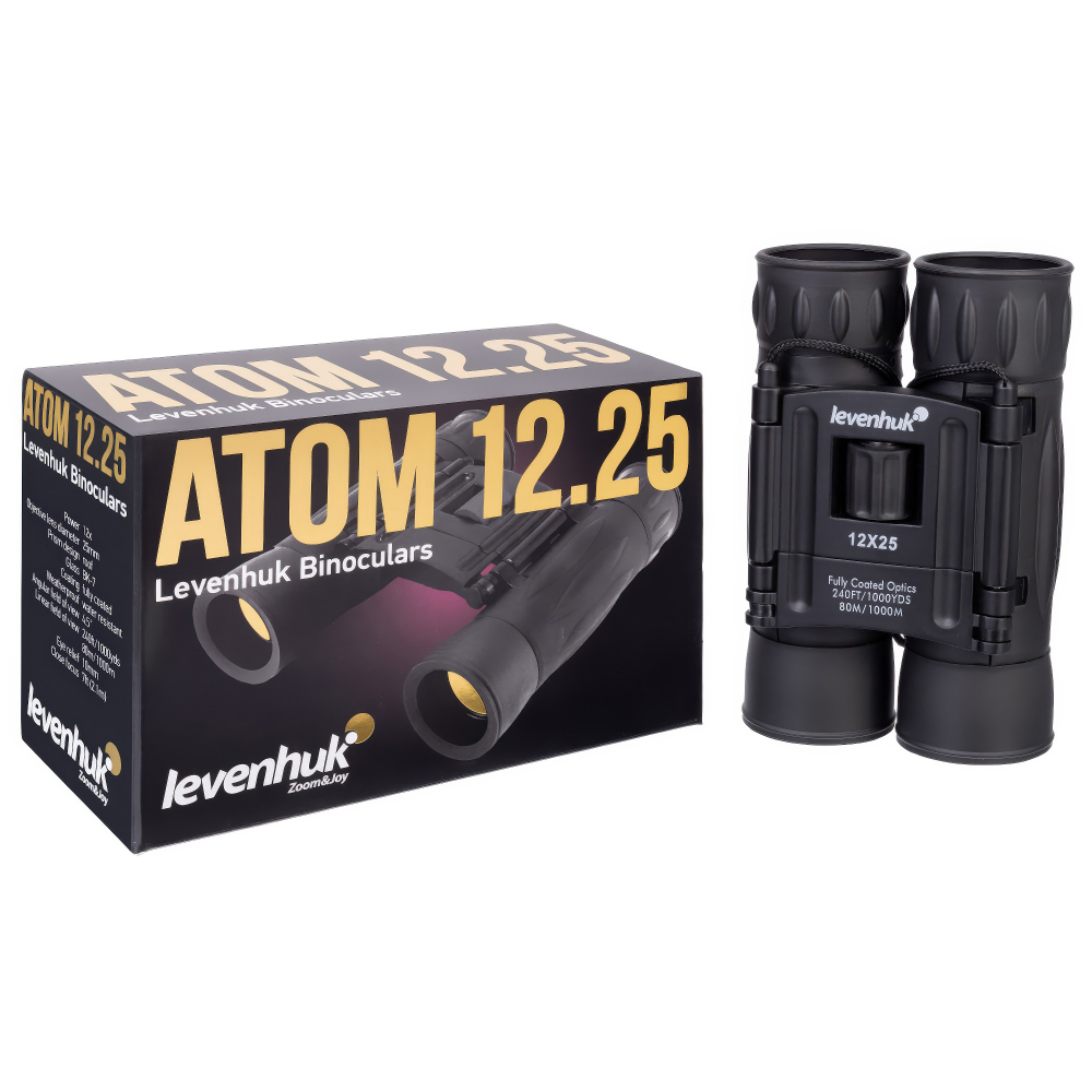 Бинокль Levenhuk Atom 12x25 - Резиновые наглазники