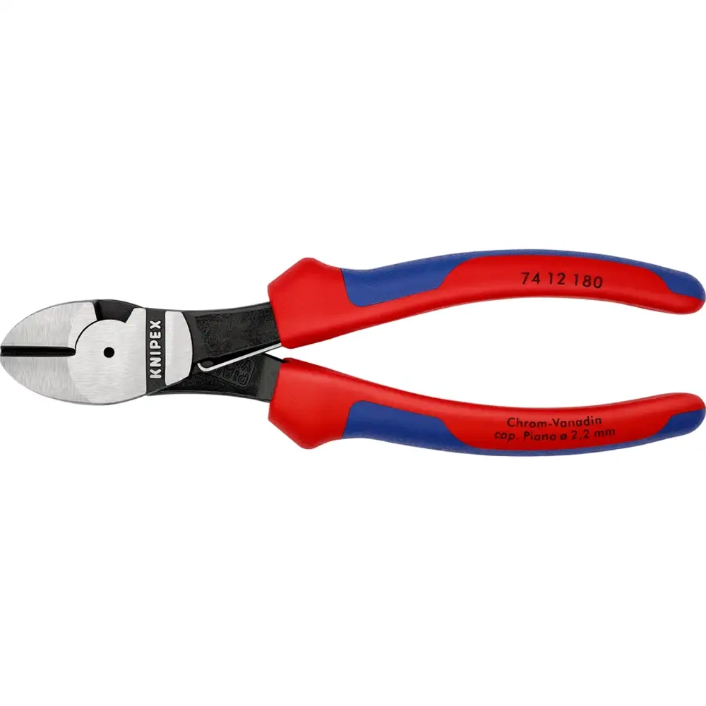 Кусачки боковые особой мощности черненые 180 мм Knipex 74 12 180 SB