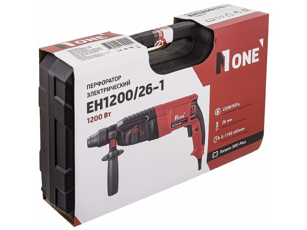 Перфоратор Number One EH1200/26-1 (1200Вт, 4.7Дж, 3 режим, SDS+, кейс)