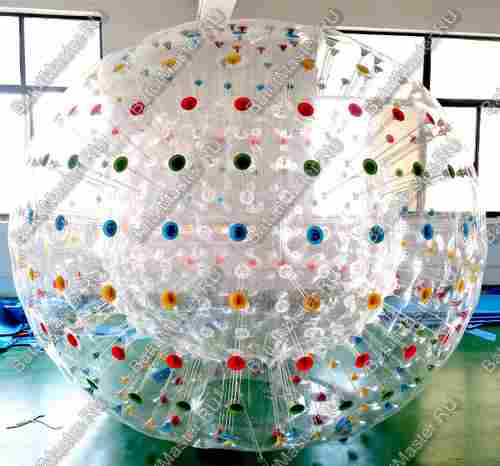 Гидро/аква зорб ПВХ с цветными держателями, диаметр 3 м