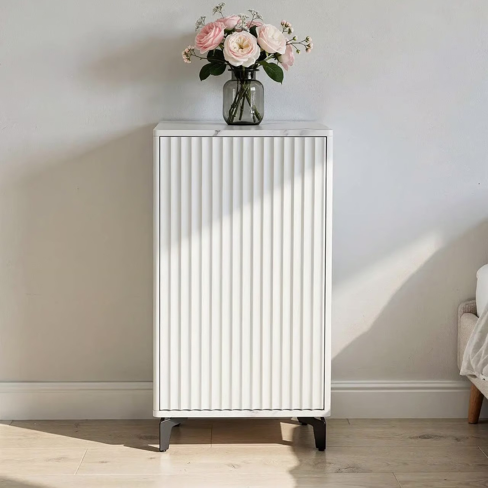 Комод ROYAL 5071 эко (Мрамор Каррара-Черный)