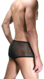 Мужские трусы-хипсы с молнией (Размер: S-M) (Цвет: черный)