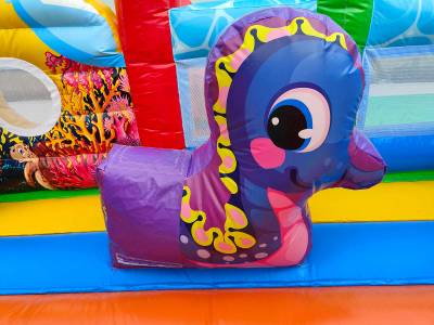 Коммерческий надувной батут «Морская волна 2», 10*6*6 м.