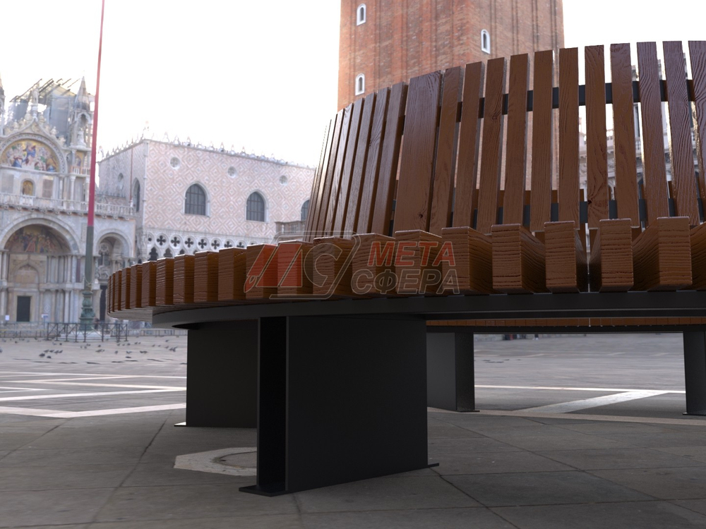 Скамейка Rail Road 03 круг