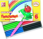 Пластилин мягкий 6цв. "Кроха" (Луч)