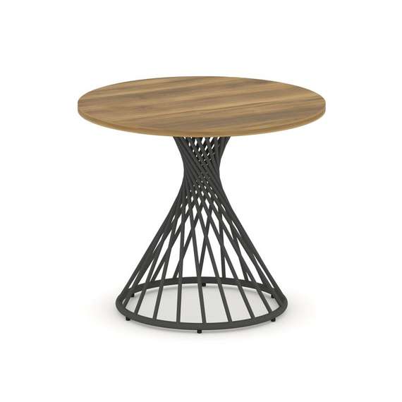 Oak Стол переговорный круглый D=900 PR.C.SPRG-001.D Сандал Янтарный/Металл Антрацит 900*900*750