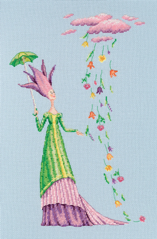 "Там,где живут цветы"-M681  вышивка