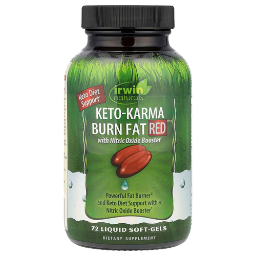 Irwin Naturals, Keto-Karma Burn Fat Red, 72 желатиновые капсулы