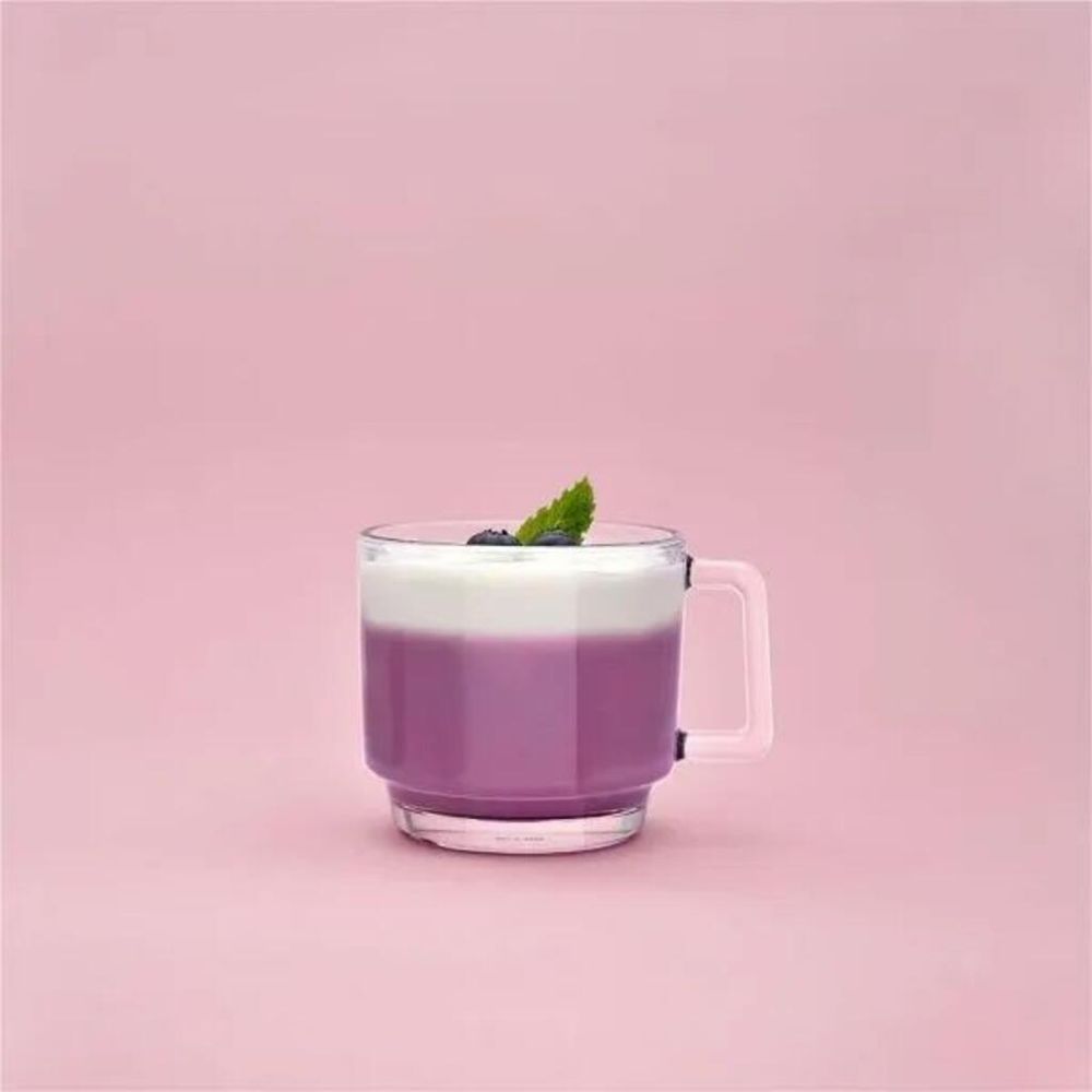 Кружка 440 мл прозрачная "Stack Noir Caffe Premio" d 9,8 см h9,5 см стекло Ocean [6]