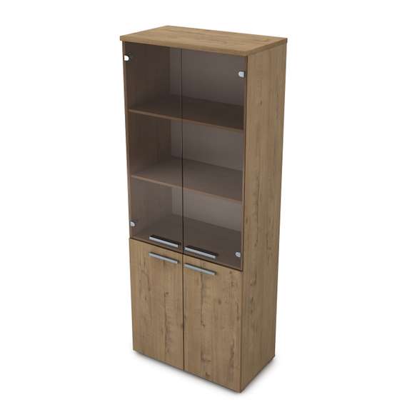 9Ш.005.12 Шкаф высокий со стеклом (800*450*2045)