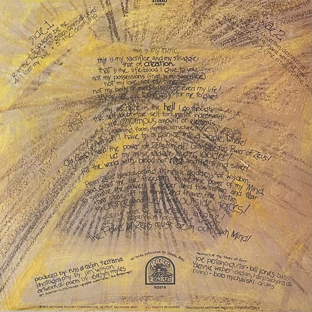 Power Of Zeus ‎– The Gospel According To Zeus (Англия 2019г.)