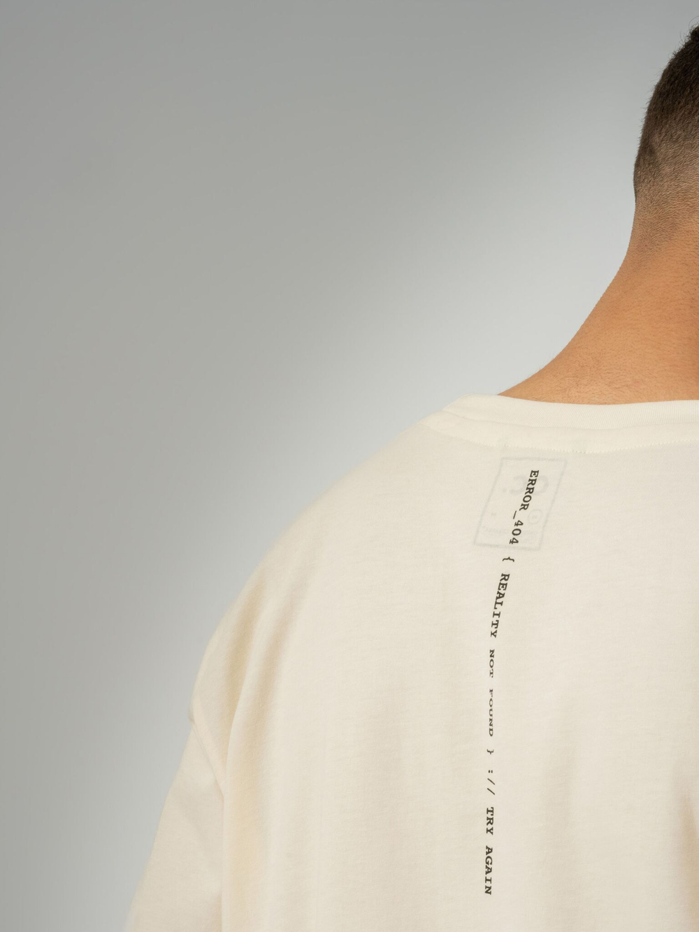 Футболка мужская ORIGINAL CREATOR ERROR_404 T-SHIRT, Молочный