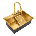 Мойка для кухни Milacio Denia 68 Steel MC.77418 золото