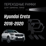 Переходные рамки для замены линз на Hyundai Creta 2016-2020