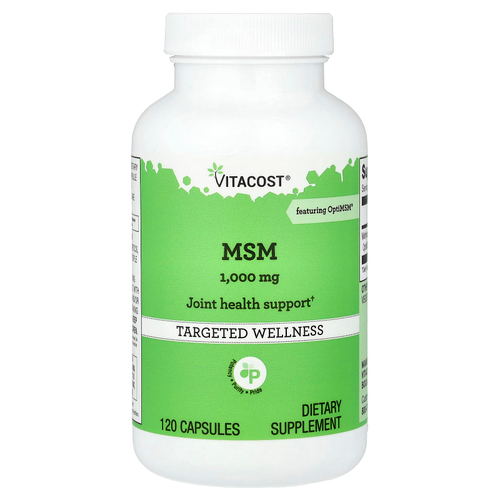 Vitacost, МСМ, 1000 мг, 120 капсул