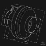 Вентилятор канальный ВКК-125 EC