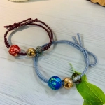 Резинки для волос 2шт «Кокетка - Your Style Малахит», цвет бусин микс, d-5,5см