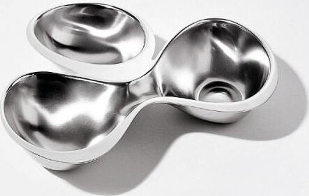 Салатник Alessi Babyboop, нержавеющая сталь, овальный, 20 23 см