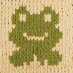 Пуффи Море ПЛЮС (Puffy More plus) пряжа Alize 100%микрополиэстер 2х250г/11м (8007 кремовый/св.зелёный)