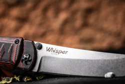 Складной нож Whisper D2 StoneWash Red