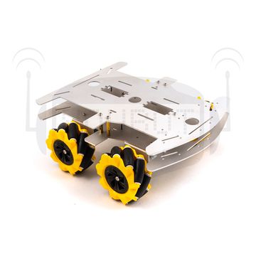 Шасси для робота всенаправленное (2 пластины)