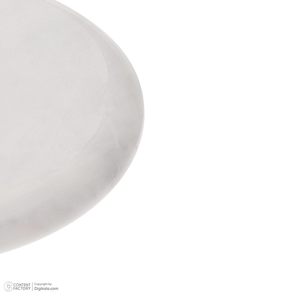 Тарелка ручной работы из натурального камня Azna Crystal White Marble персидский шелковый мрамор диаметр 20 см 6-3. 750