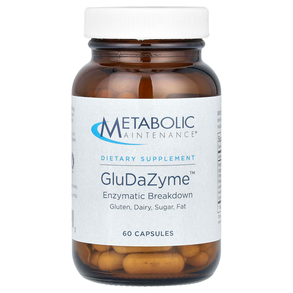 Metabolic Maintenance, GluDaZyme, 60 капсул