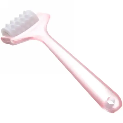 Массажер роликовый для лица, шеи и зоны декольте «Омоложение», микс 2 цвета, 14*4,5см