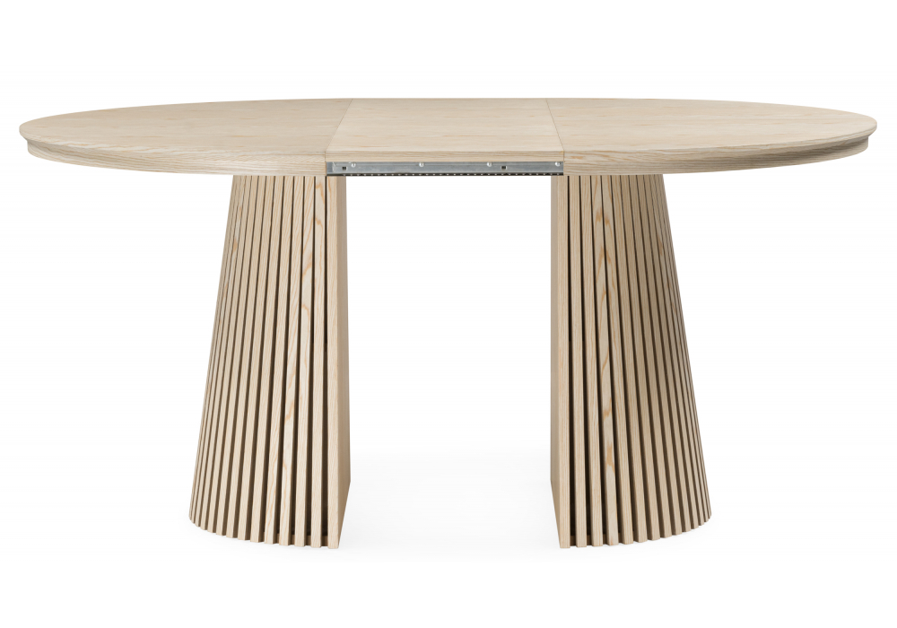 Стол деревянный Woodville Mersin 120(200)x120 шпон дуба, бук